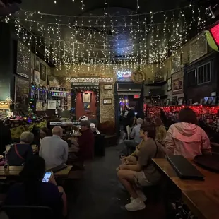 stage area on the left