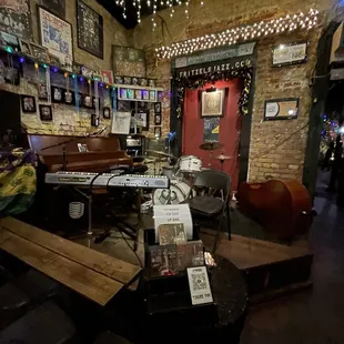 the interior of the pub