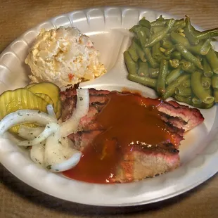 Lean brisket plate