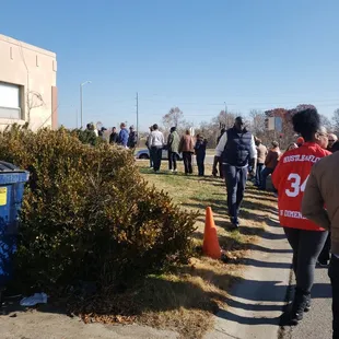 The line for Turkey pick up TWO says before Thanksgiving