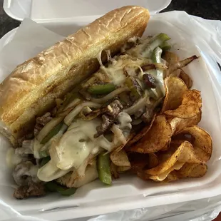 Philly steak hoagie