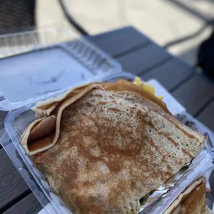Chicken Apple Sausage Crepe