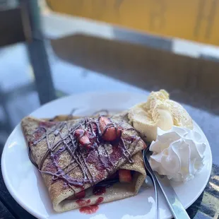 Fresh Strawberries Crepe
