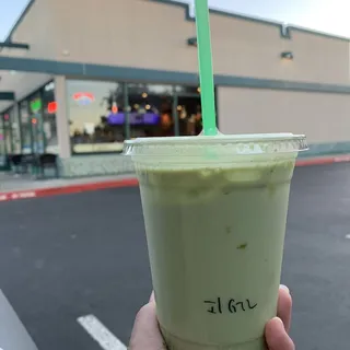 Iced Matcha Green Tea Latte