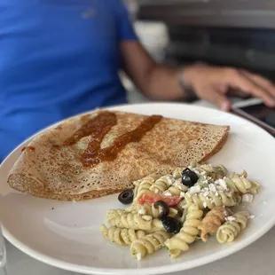 Mozzarella and Avocado Crepe