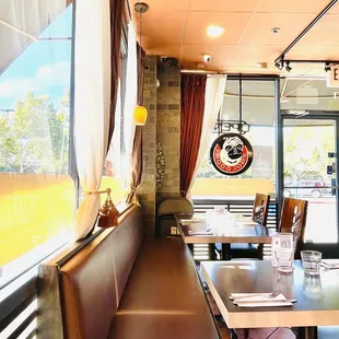 the interior of the restaurant