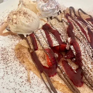 Chocolate Strawberry Crepe