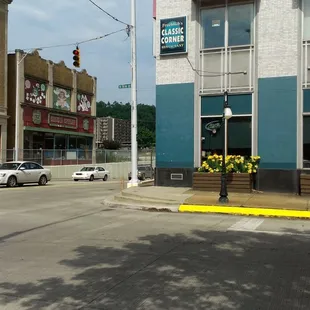 We are located at the corner of 5th and Washington Street