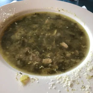 Bowl of wedding soup
