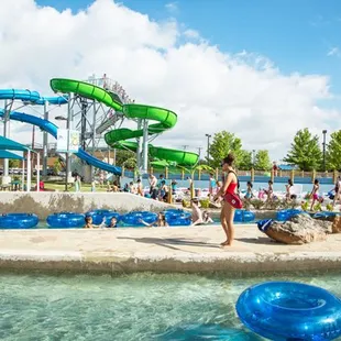 Lazy River and Tower Slides