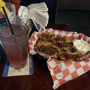 Potato skins and a jr.