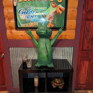 a display in a restaurant