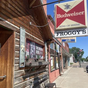 the outside of a budweiser