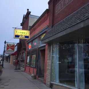 the front of a restaurant