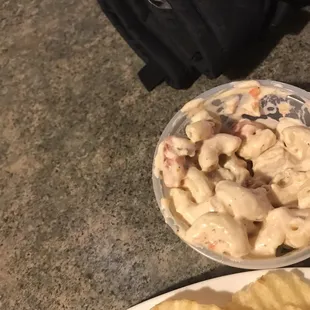 Four ounces of pasta salad