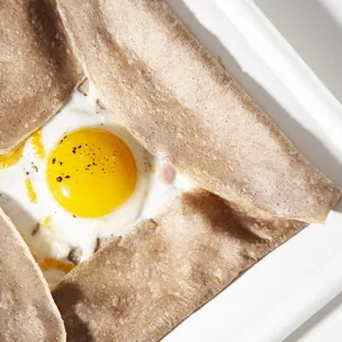 Savory crepes. Ham, egg and cheese.
