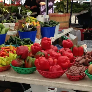 a variety of fruits and vegetables