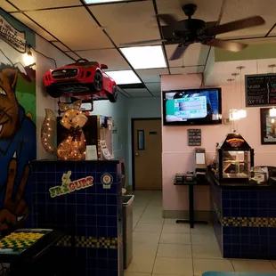 the interior of a restaurant