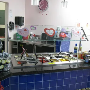 They give you over 50 toppings to choose from.