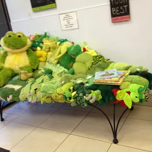 Weird frog sofa...