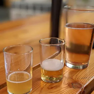 Tasters of blackberry wheat and ginger shanty