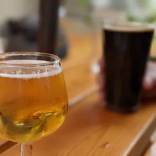 Ginger shanty and coffee stout