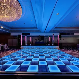 Led dance floor at Hyatt Regency hotel