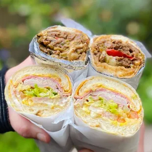 Traditional Philly Cheesesteak and Liberty Bell Cold Sandwich