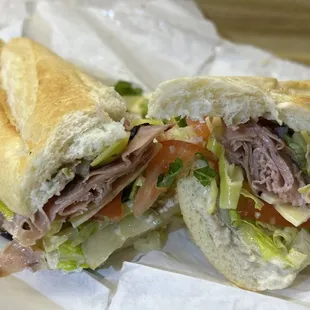 My ham sandwich with all the trimmings! Great bread!