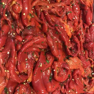 Roasted red peppers!