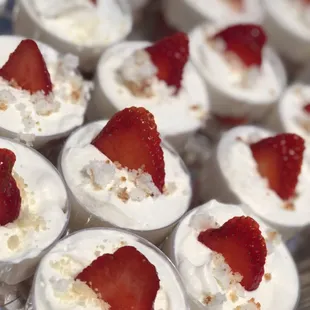 Strawberry shortcake cups.