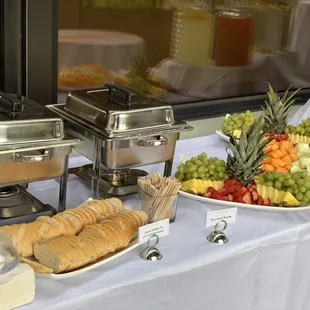 Cocktail hour set up for wedding.