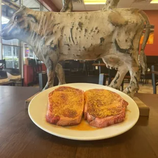 Friday and Saturday Night Special. Twelve Ounce Ribeye with Baked Potato , Salad, Toast. $37.95 based off market pricing.