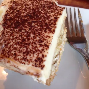 Tiramisu ! Yum they make on the premises