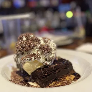 Real Peanut Butter Hot Fudge Brownie Sundae