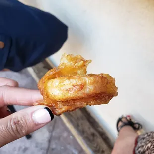 My shrimp. Ridiculous.