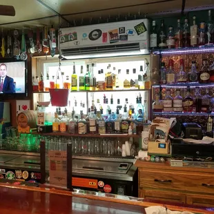 a man on a television screen