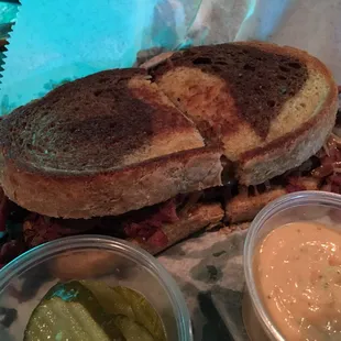 Reuben Night is Tuesday...picture doesn't do it justice, but these are the best Reubens I've found anywhere, seriously.