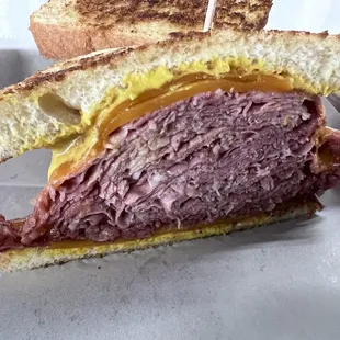 Grilled Cheese with Corn Beef