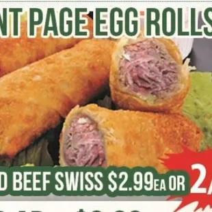 coup coup for the front page egg rolls