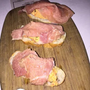 The ham was too salty... The pimento cheese was good though!