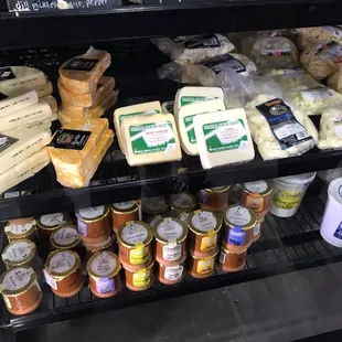 Cheeses and salsas