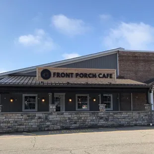 the front of the restaurant