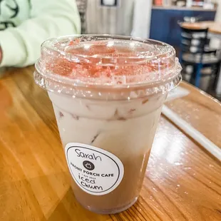 Iced Cherry Mocha Latte