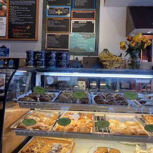 pastries on display