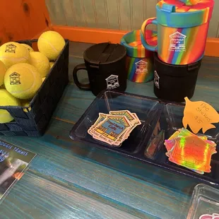$5 tennis balls (rolls eyes)