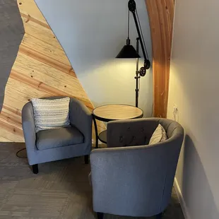 Cozy conversation corner