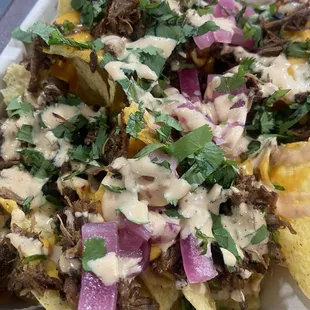 Oxtail nachos