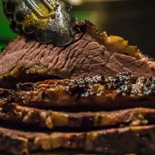 Beef Brisket - dry rubbed, low &amp; slow hickory-smoked and hand sliced to order