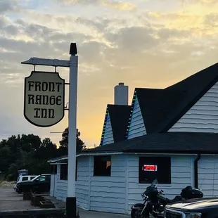 a motorcycle parked outside